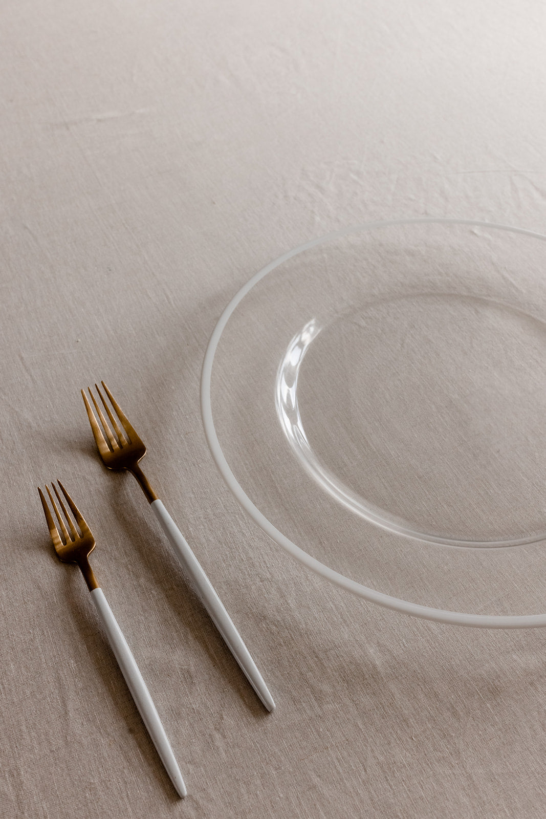 WHITE EDGE CHARGER PLATE